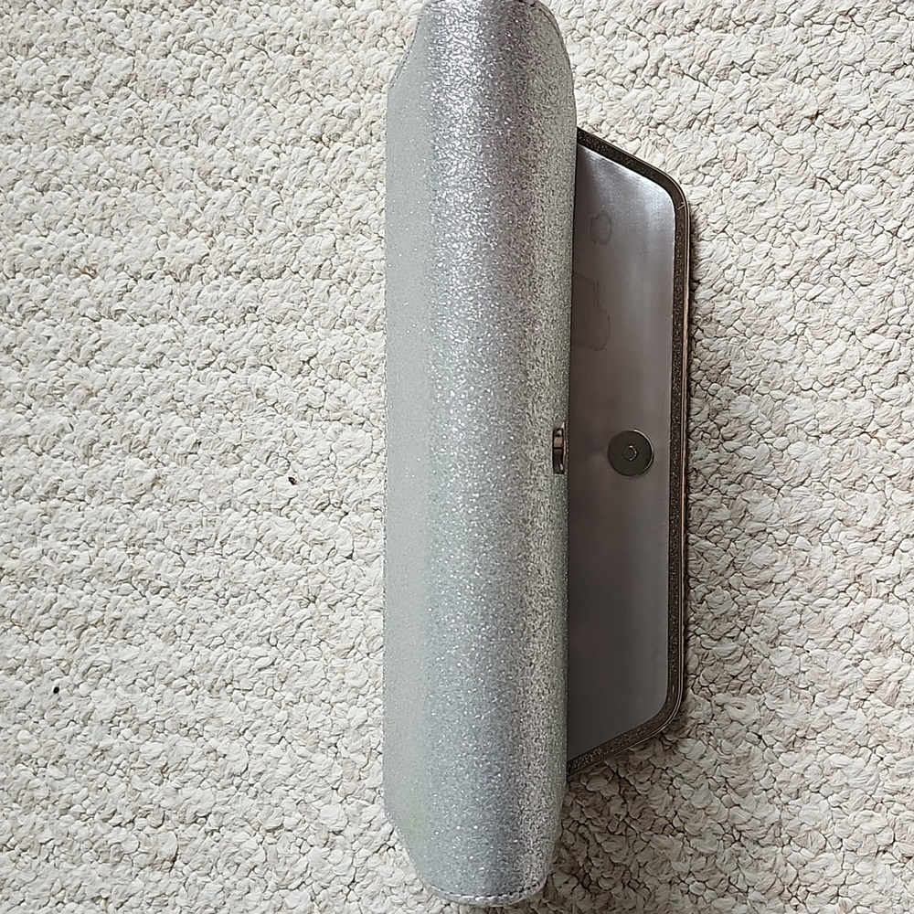 ALDO Silver Glitter Clutch - Picture 10 of 11